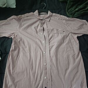 Sean John Light Pink Casual Button-Down Shirt